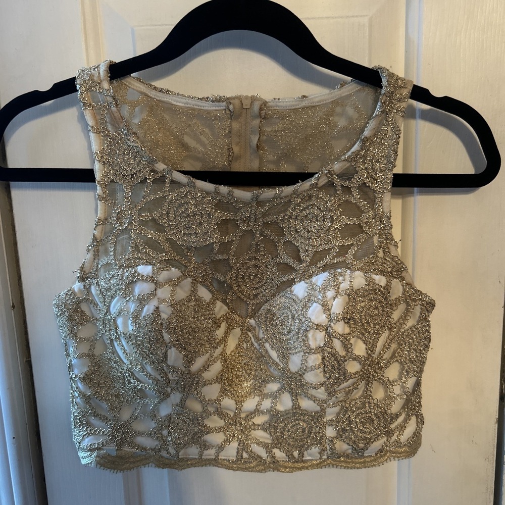 Sequin Hearts Top Juniors Size 3 Y2K Lace Sequin Cami Tank Fairy Coquette